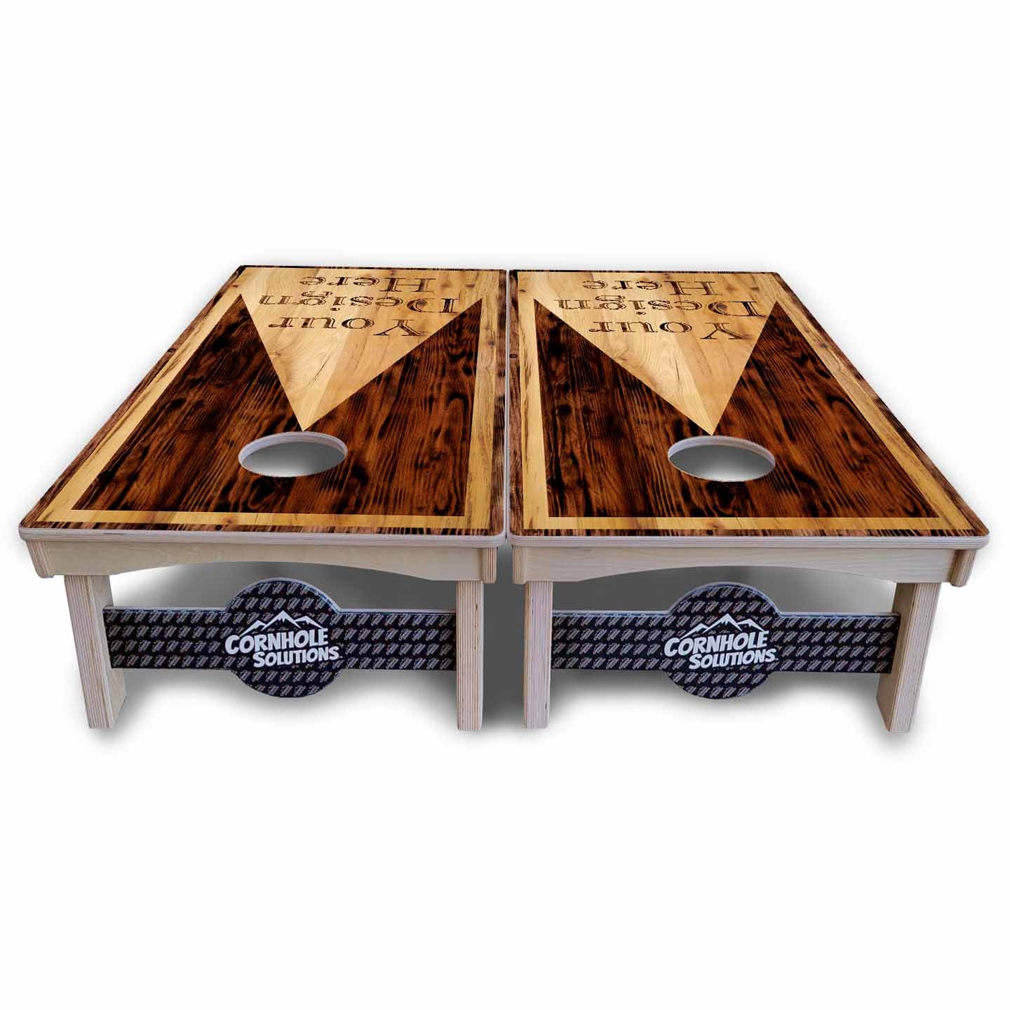 Custom Wooden Triangle Cornhole Boards - Pro Series - Pro Lite or Pro Elite