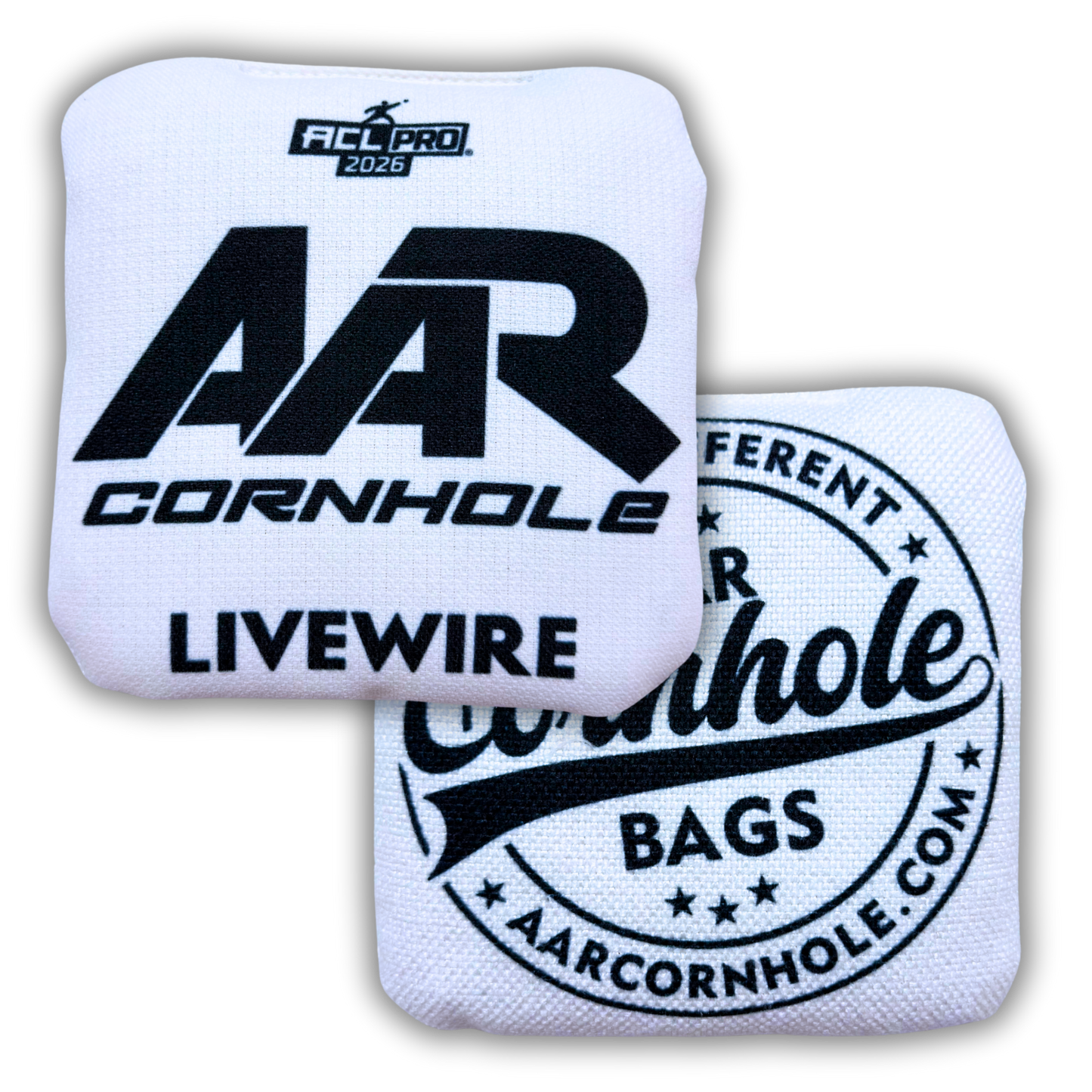 2026 AAR Livewire Cornhole Bags - Broadcast Edition - ACL Pro Stamped - SET OF 4