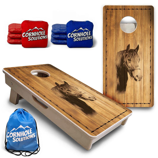 Barnyard Horse - Mini or Vacation Size Cornhole Boards
