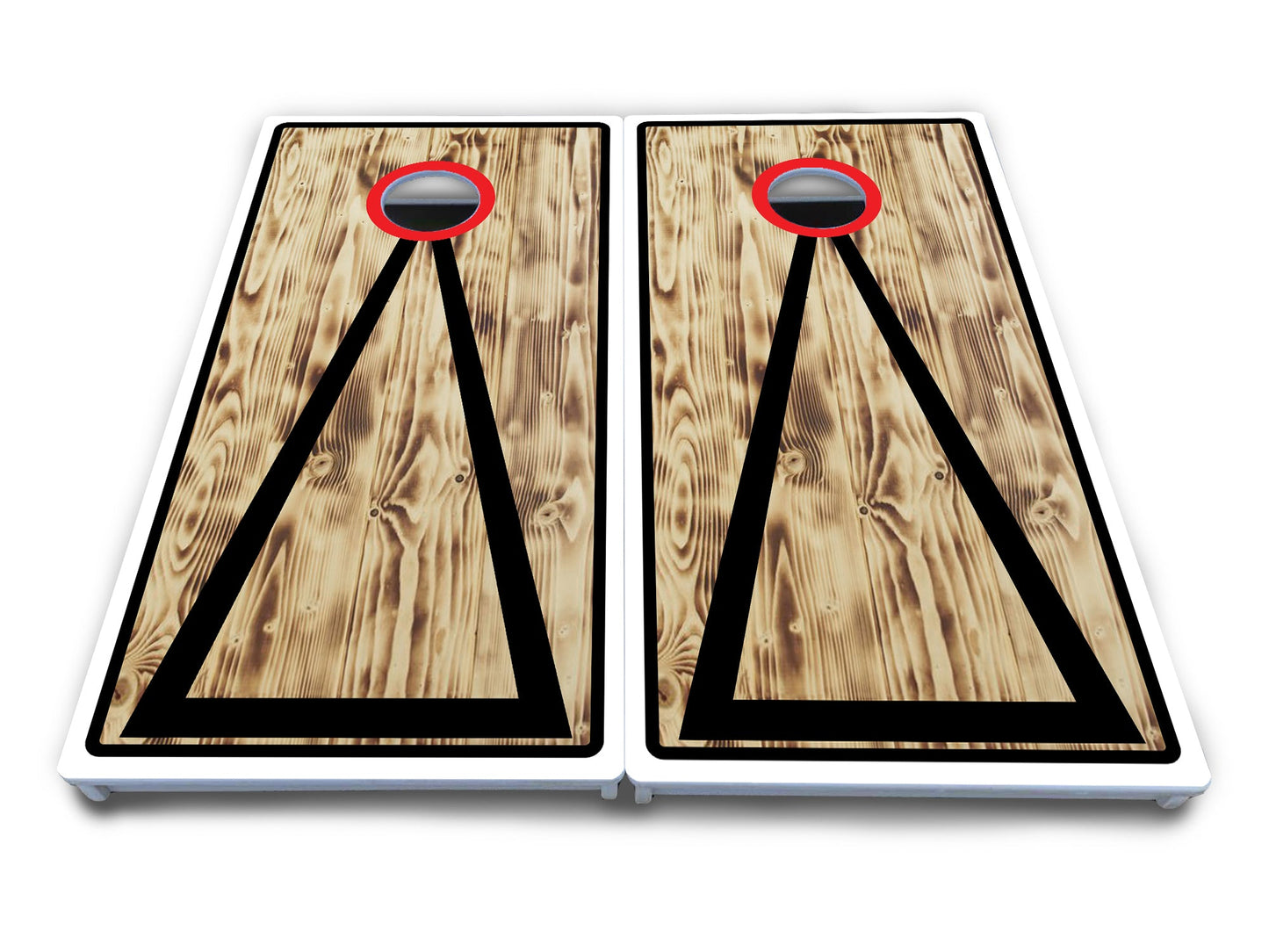 Burnt Triangle Cornhole Boards - All Weather Series