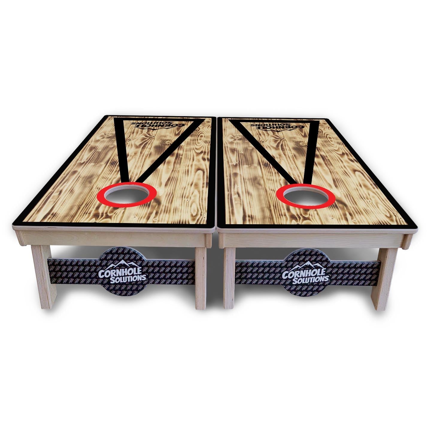 Burnt Triangle CS Logo Cornhole Boards - Professional Tournament Series - Free Shipping!