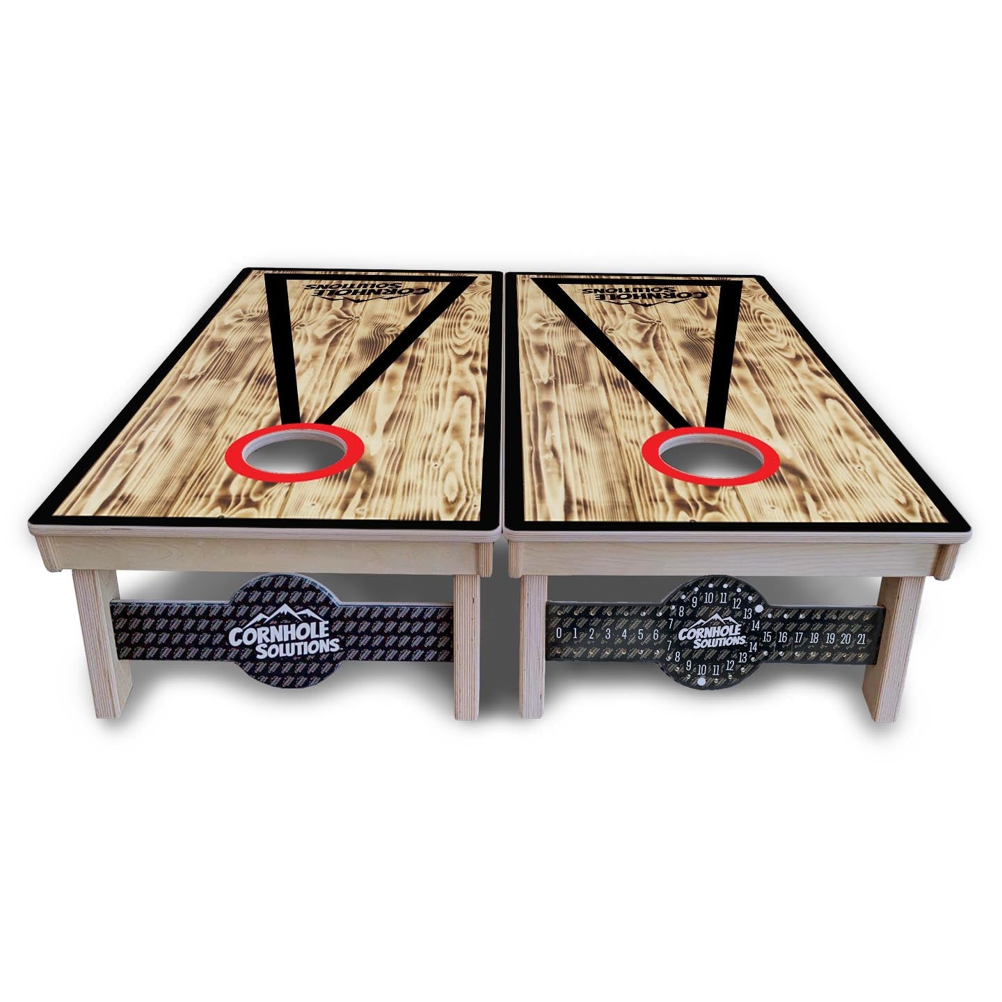 Burnt Triangle CS Logo Cornhole Boards - Professional Tournament Series