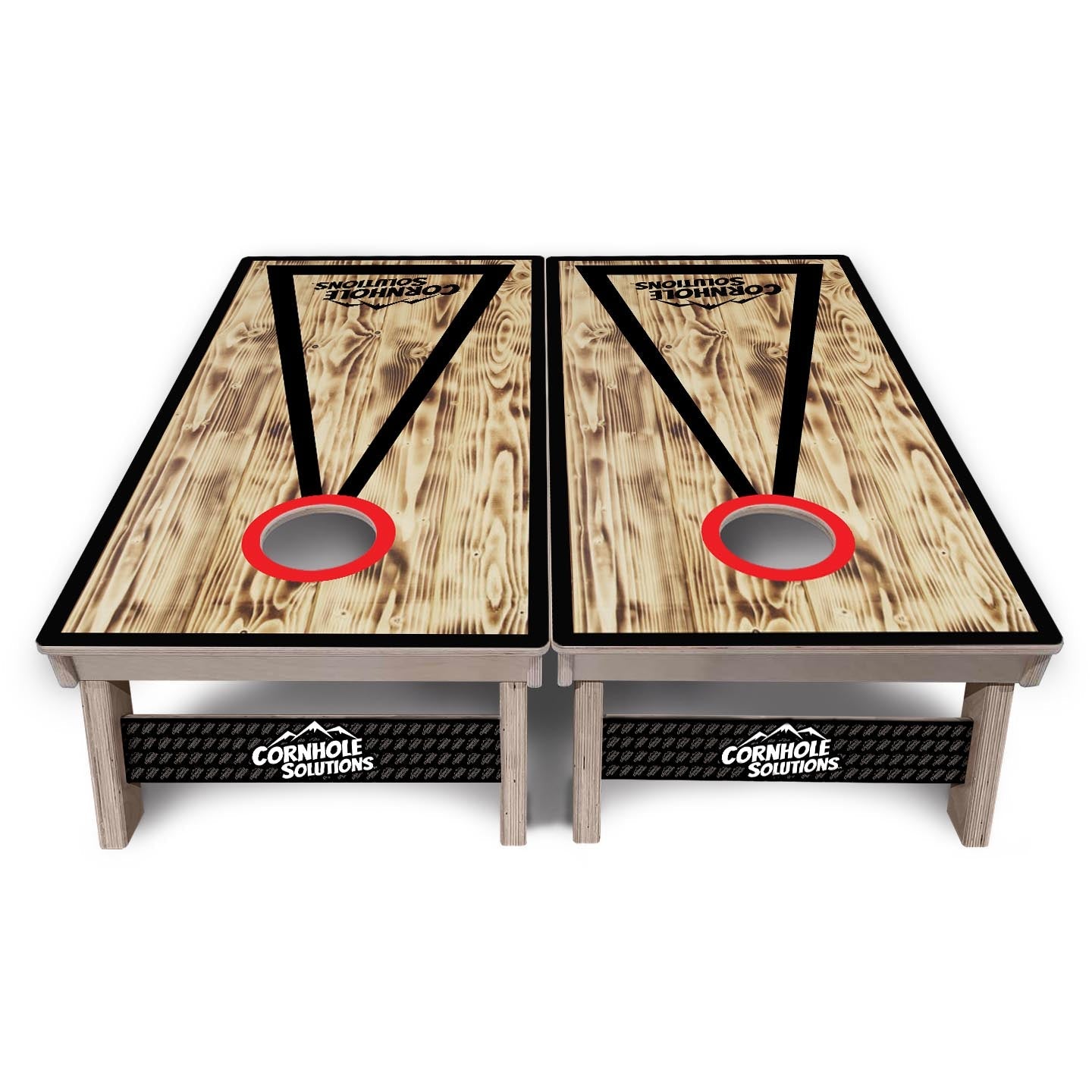 Burnt Triangle CS Logo Cornhole Boards - Professional Tournament Series