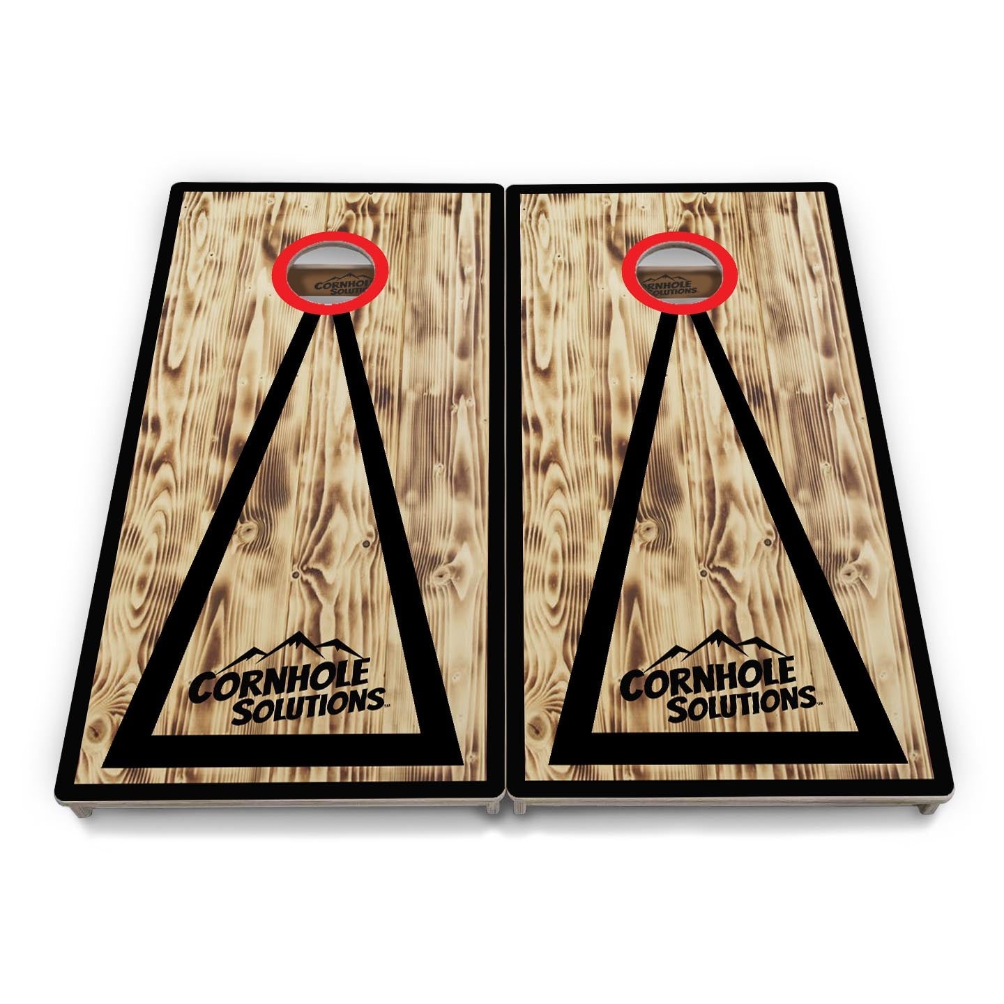Burnt Triangle CS Logo Cornhole Boards - Professional Tournament Series - Free Shipping!