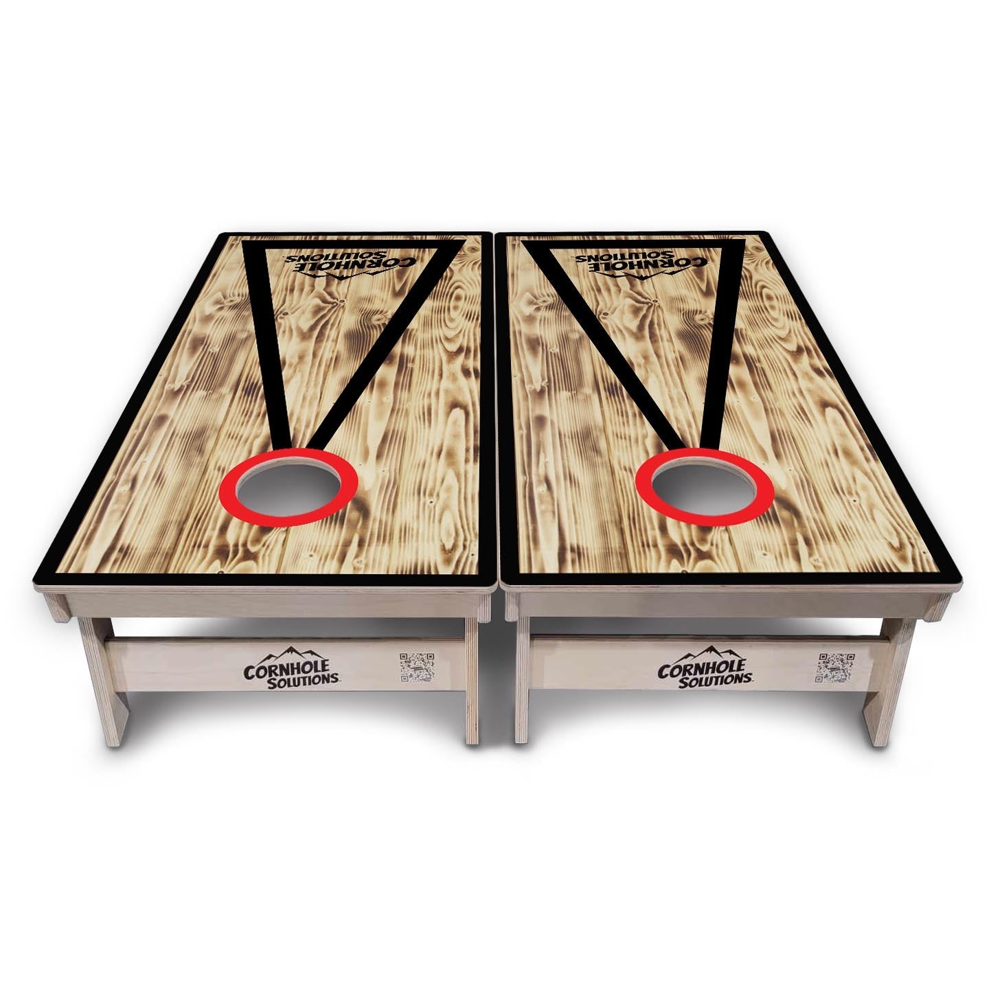 Burnt Triangle CS Logo Cornhole Boards - Professional Tournament Series - Free Shipping!