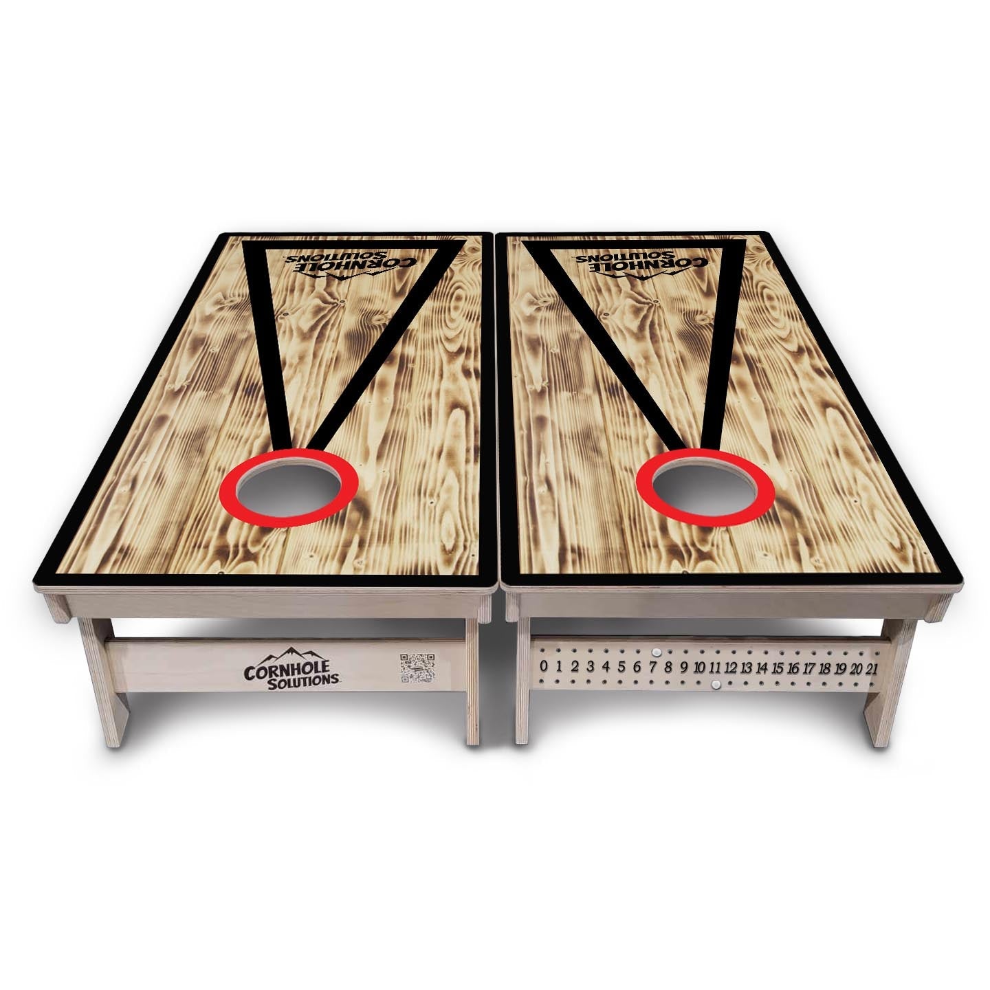 Burnt Triangle CS Logo Cornhole Boards - Professional Tournament Series