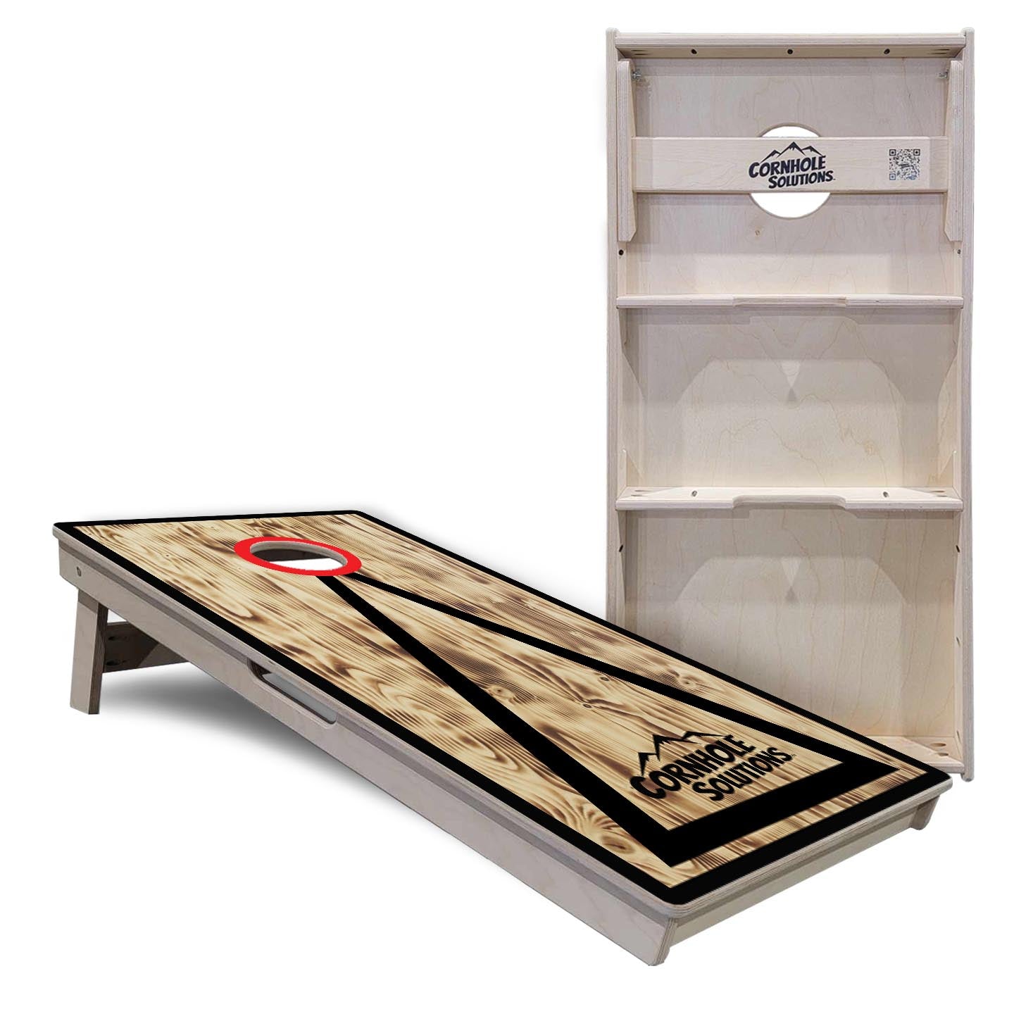 Burnt Triangle CS Logo Cornhole Boards - Professional Tournament Series - Free Shipping!