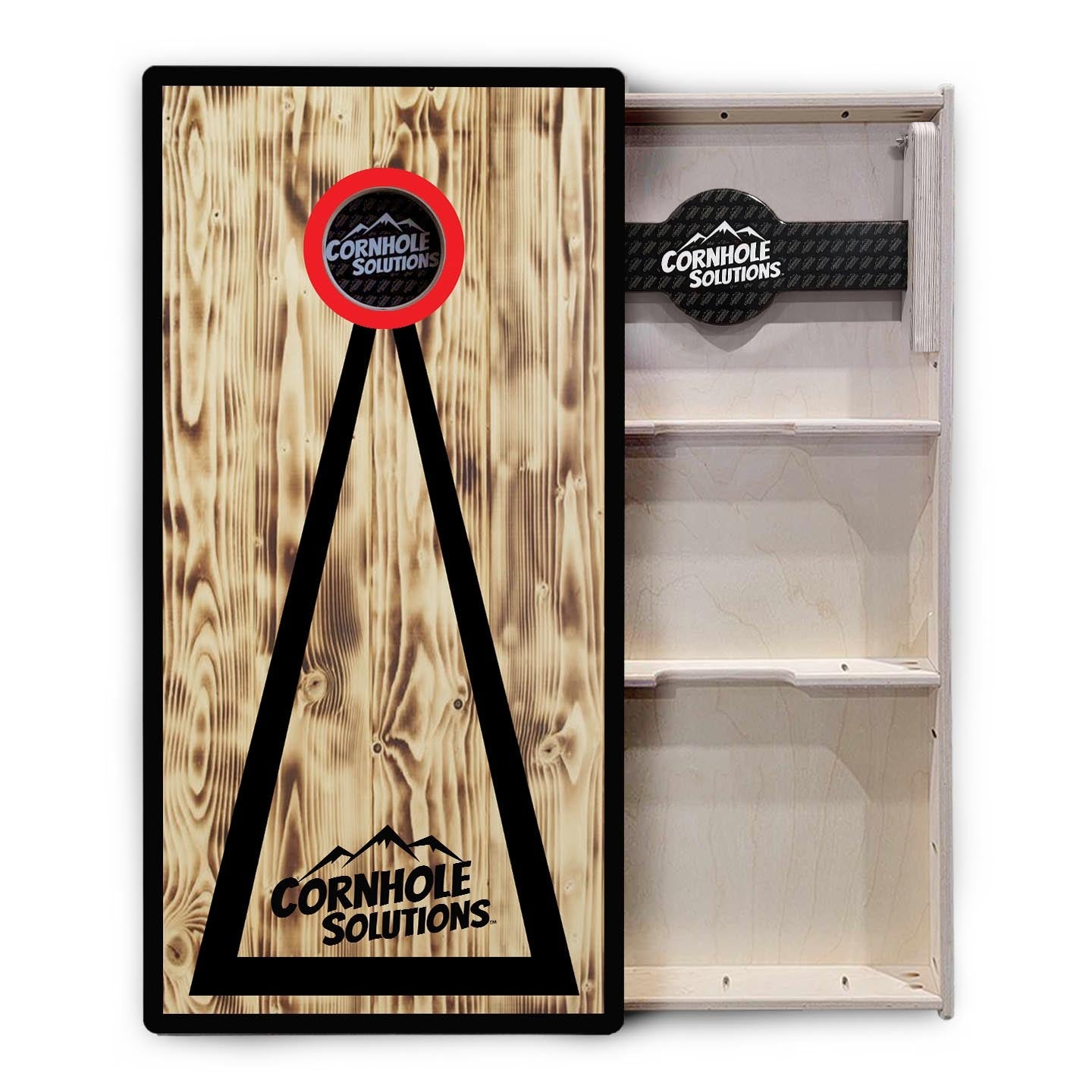Burnt Triangle CS Logo Cornhole Boards - Professional Tournament Series