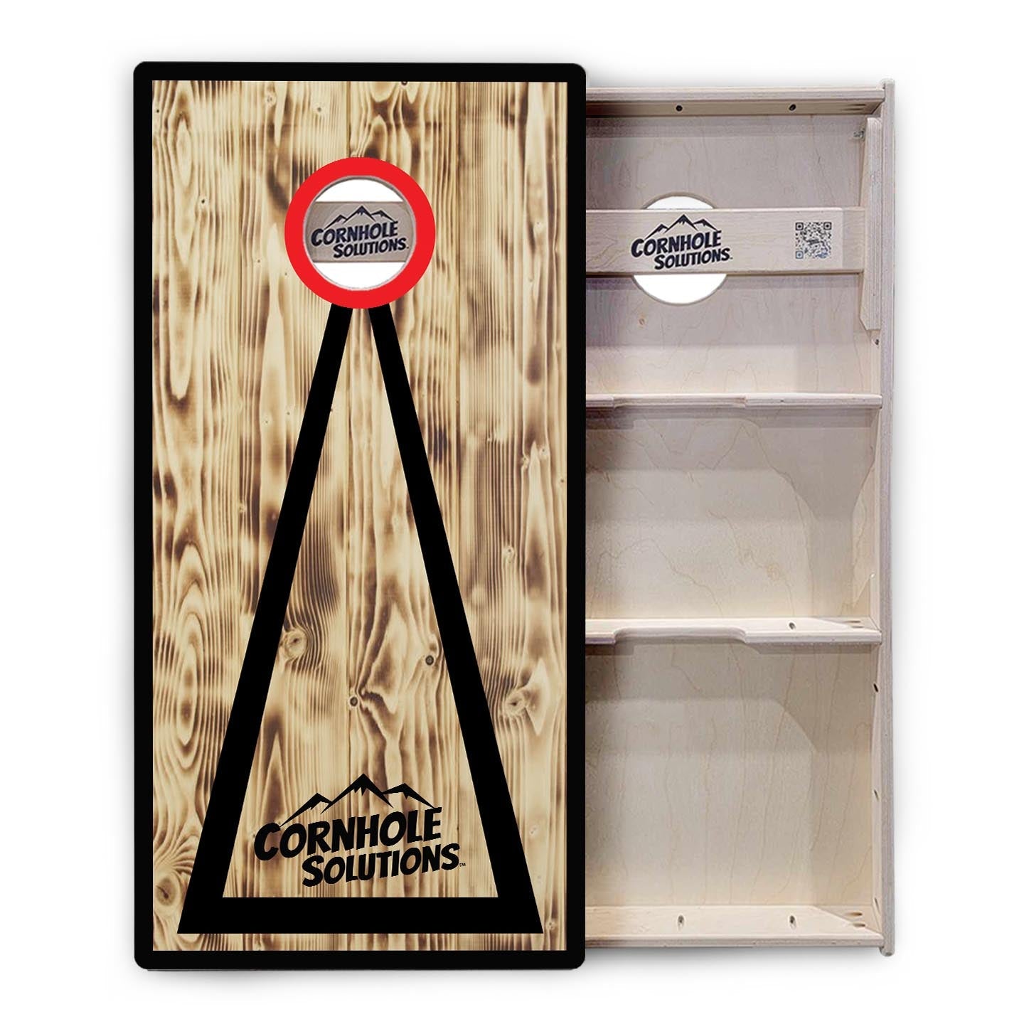 Burnt Triangle CS Logo Cornhole Boards - Professional Tournament Series - Free Shipping!