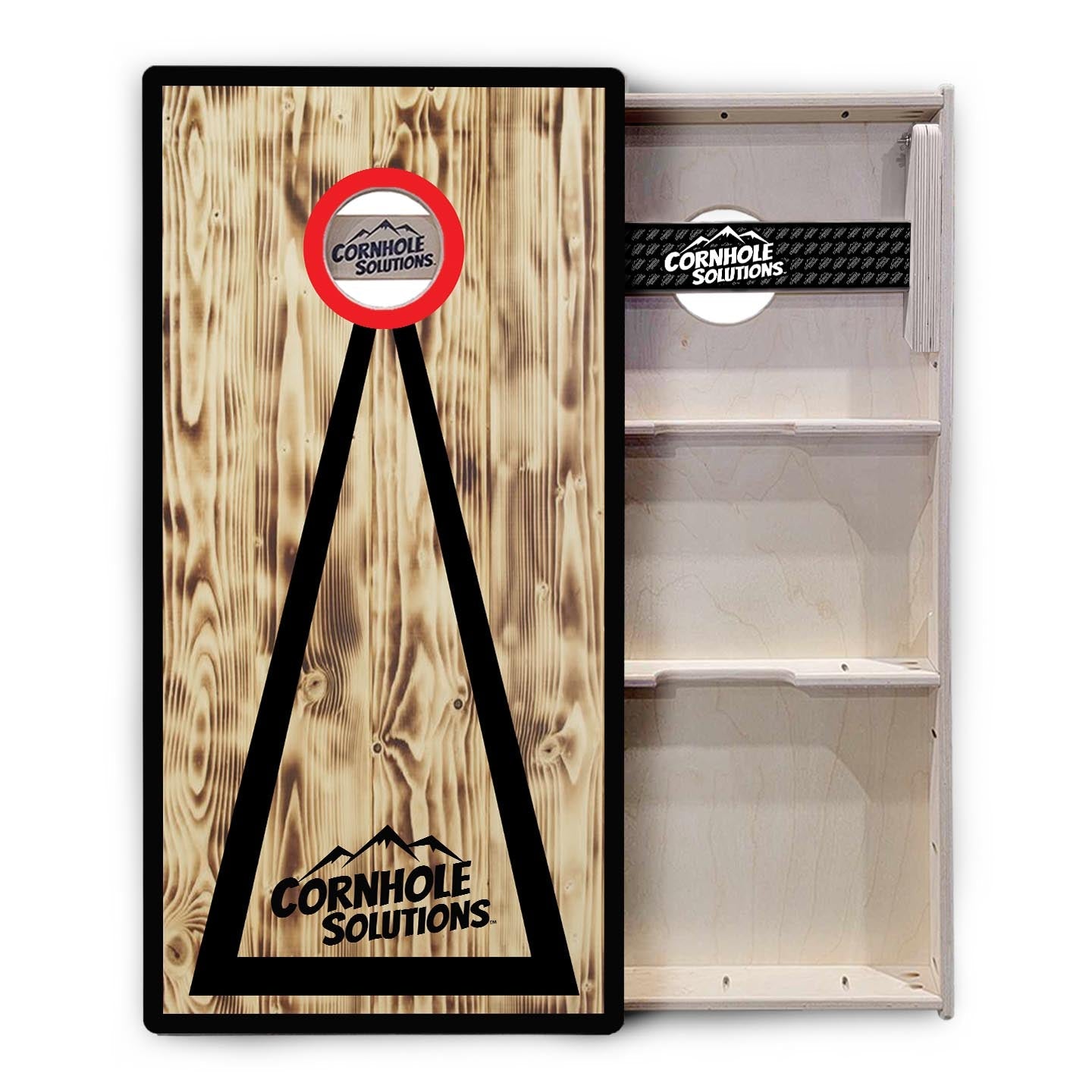 Burnt Triangle CS Logo Cornhole Boards - Professional Tournament Series - Free Shipping!