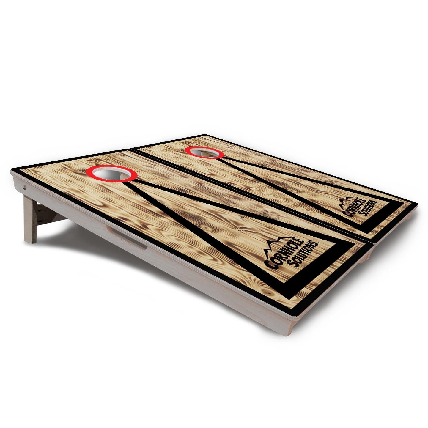 Burnt Triangle CS Logo Cornhole Boards - Professional Tournament Series
