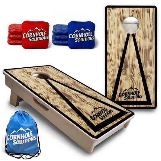 Burnt Triangle - Mini Cornhole Board Set (12" x 24") with 8 Mini Bags
