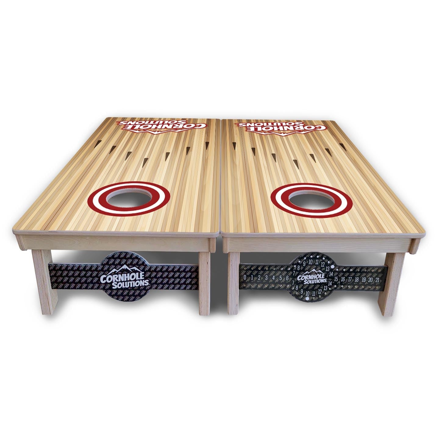 Bowling CS Logo Cornhole Boards - Professional Tournament Series