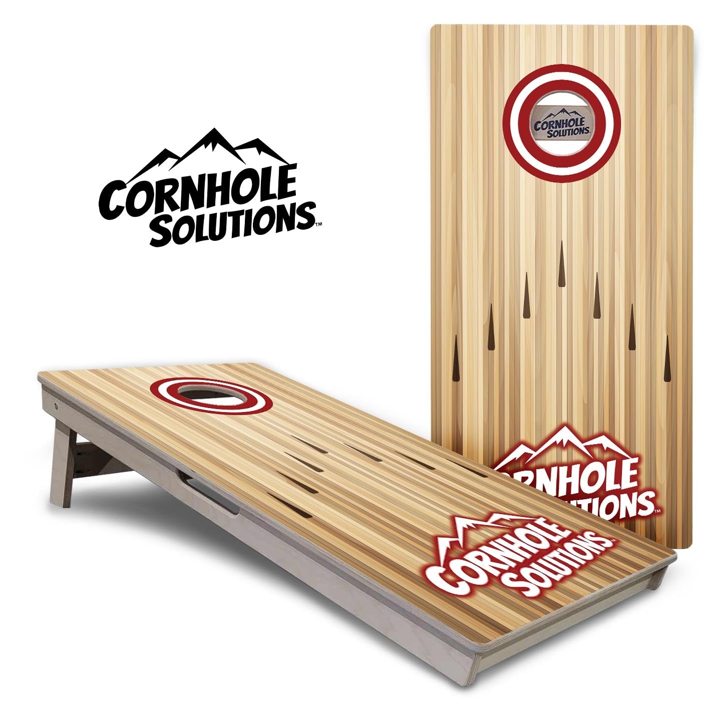 Bowling CS Logo Cornhole Boards - Professional Tournament Series