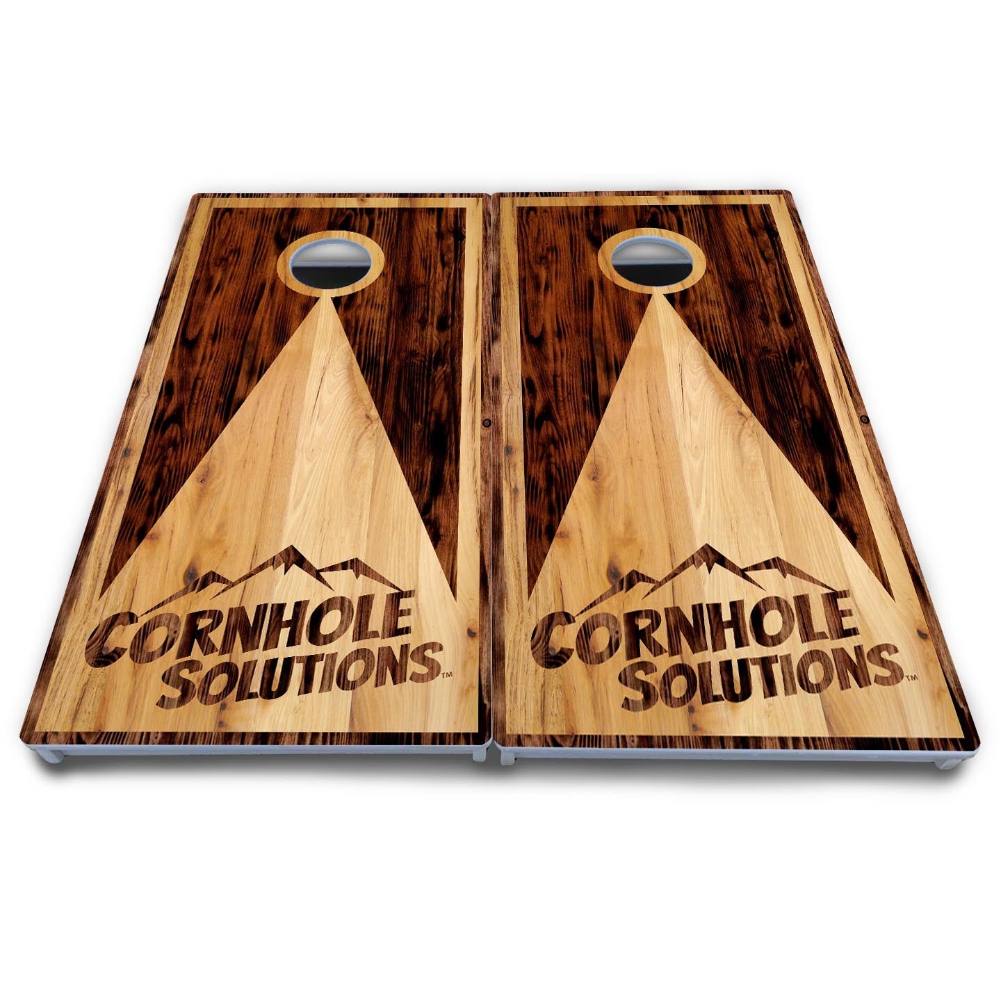 Wooden Triangle Cornhole Boards - All Weather Series