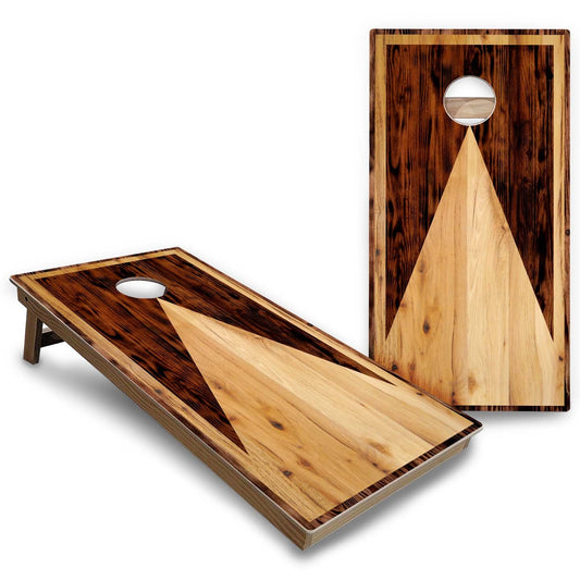 Wooden Triangle Cornhole Boards - Backyard Series