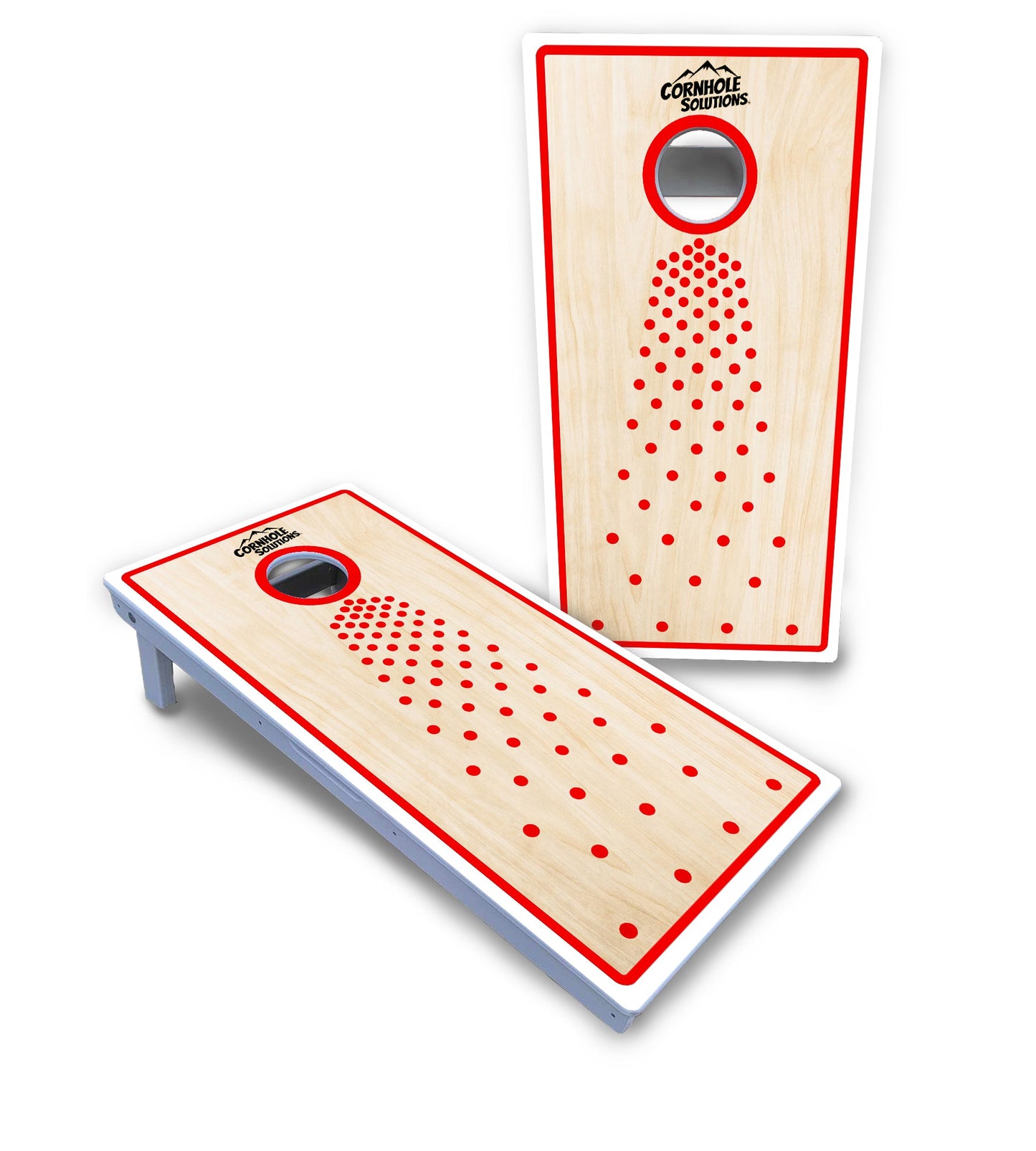 Basic Pop Dots CS Logo Cornhole Boards - All Weather Series