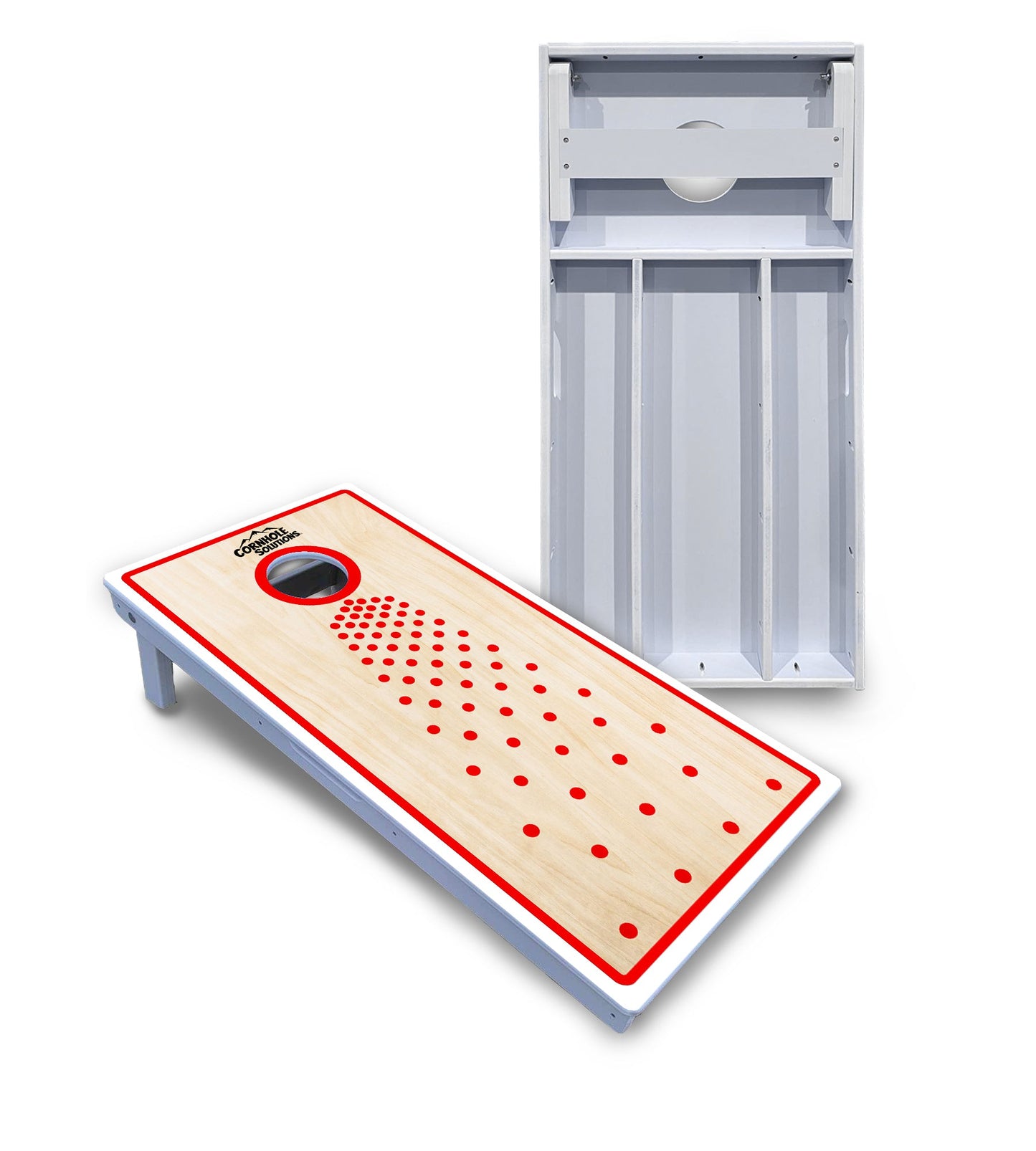 Basic Pop Dots CS Logo Cornhole Boards - All Weather Series