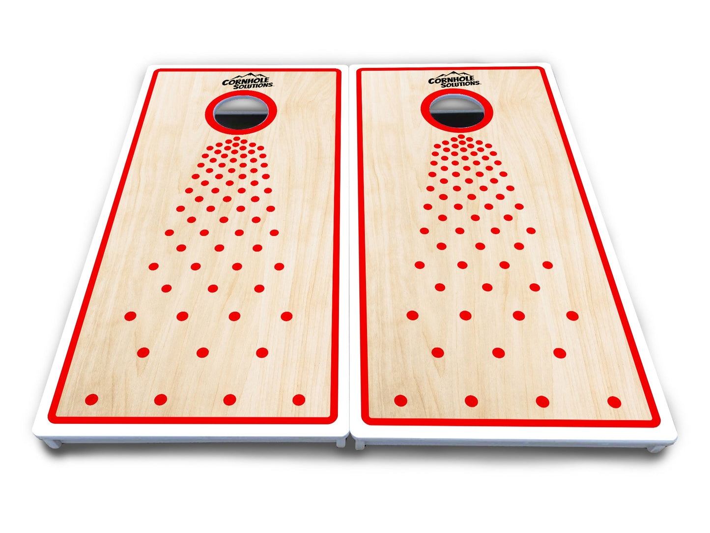 Basic Pop Dots CS Logo Cornhole Boards - All Weather Series