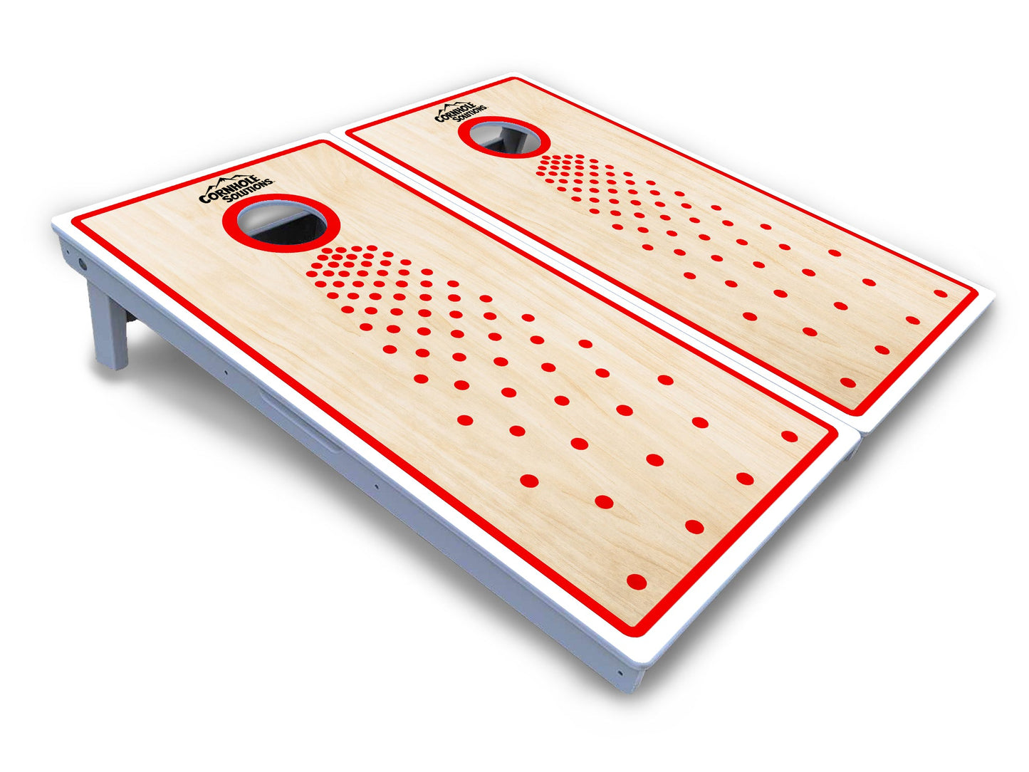 Basic Pop Dots CS Logo Cornhole Boards - All Weather Series