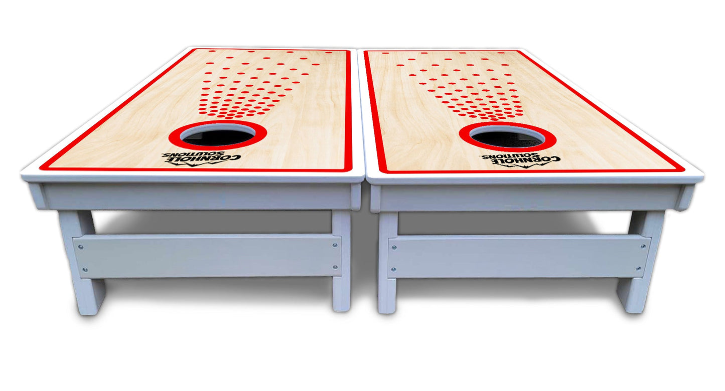 Basic Pop Dots CS Logo Cornhole Boards - All Weather Series