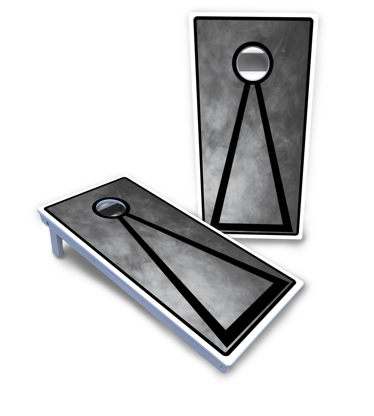 Smoke Triangle Cornhole Boards - All Weather Series