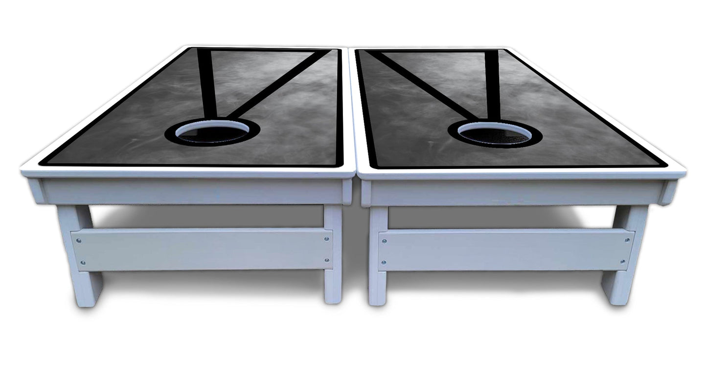 Smoke Triangle Cornhole Boards - All Weather Series
