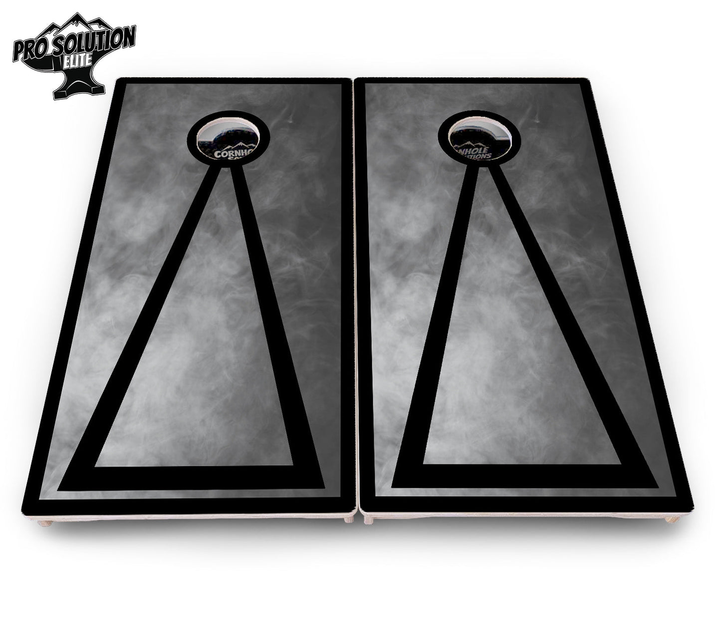 Smoke Triangle Cornhole Boards - Pro Solution Elite Series