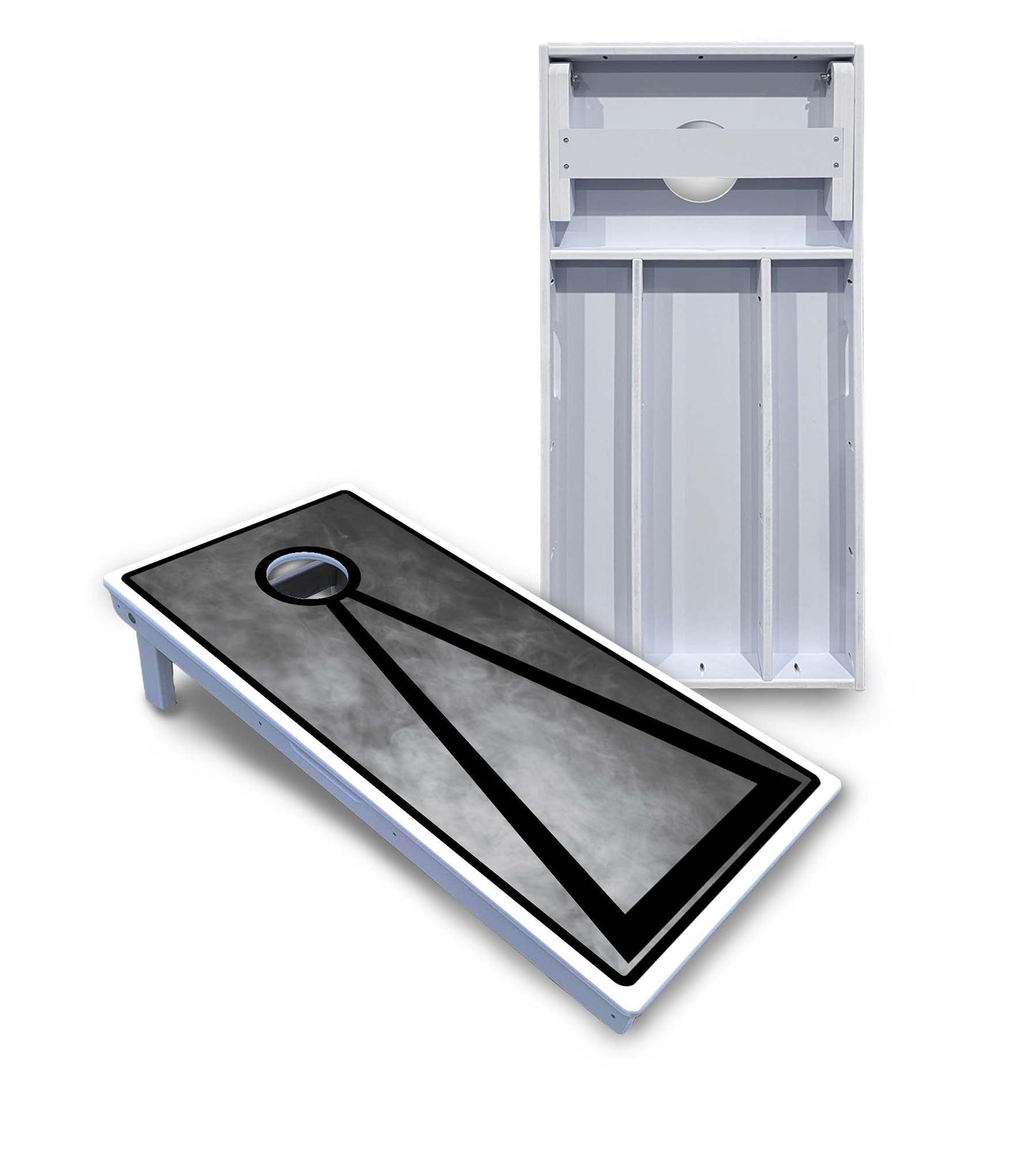 Smoke Triangle Cornhole Boards - All Weather Series