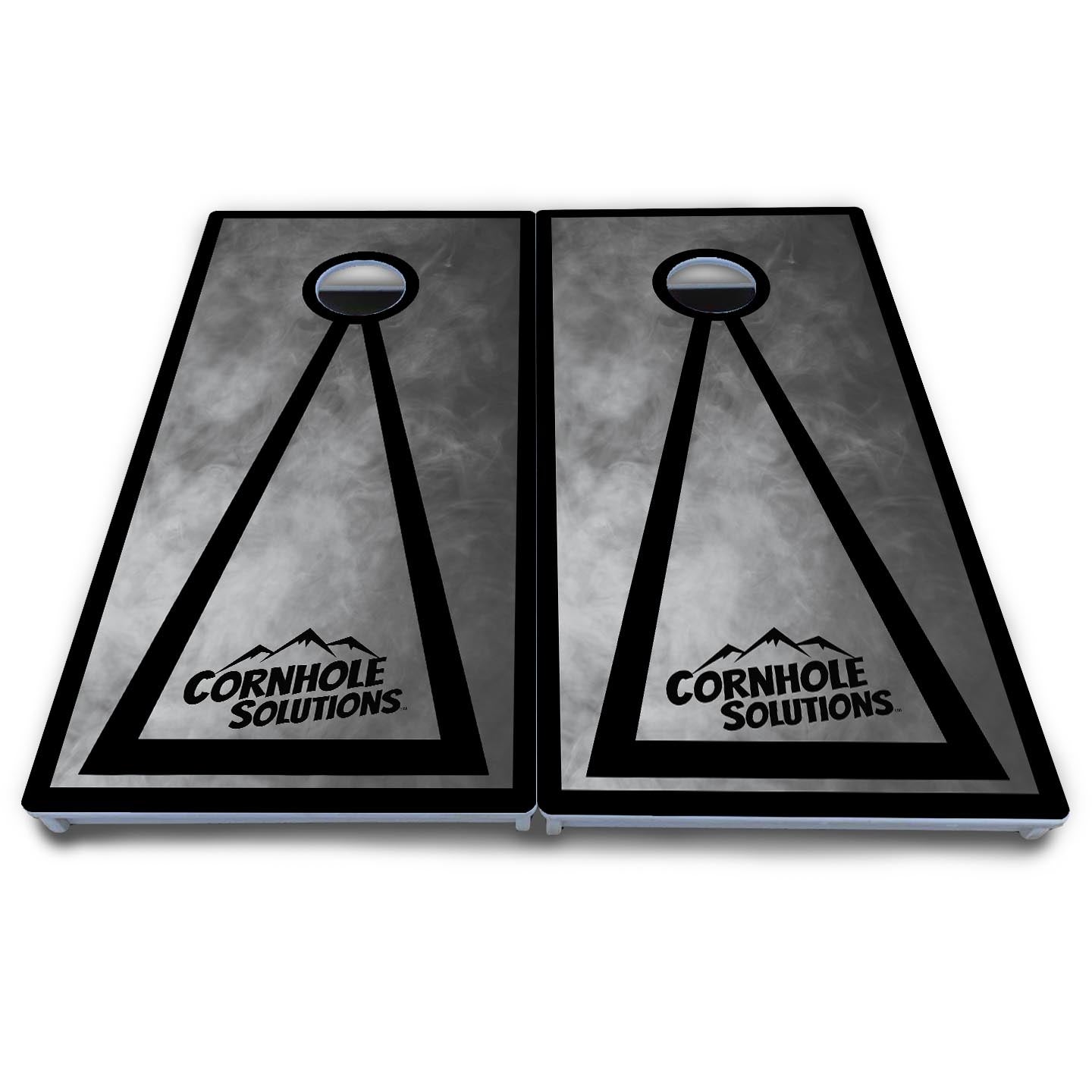 Smoke Triangle Cornhole Boards - All Weather Series