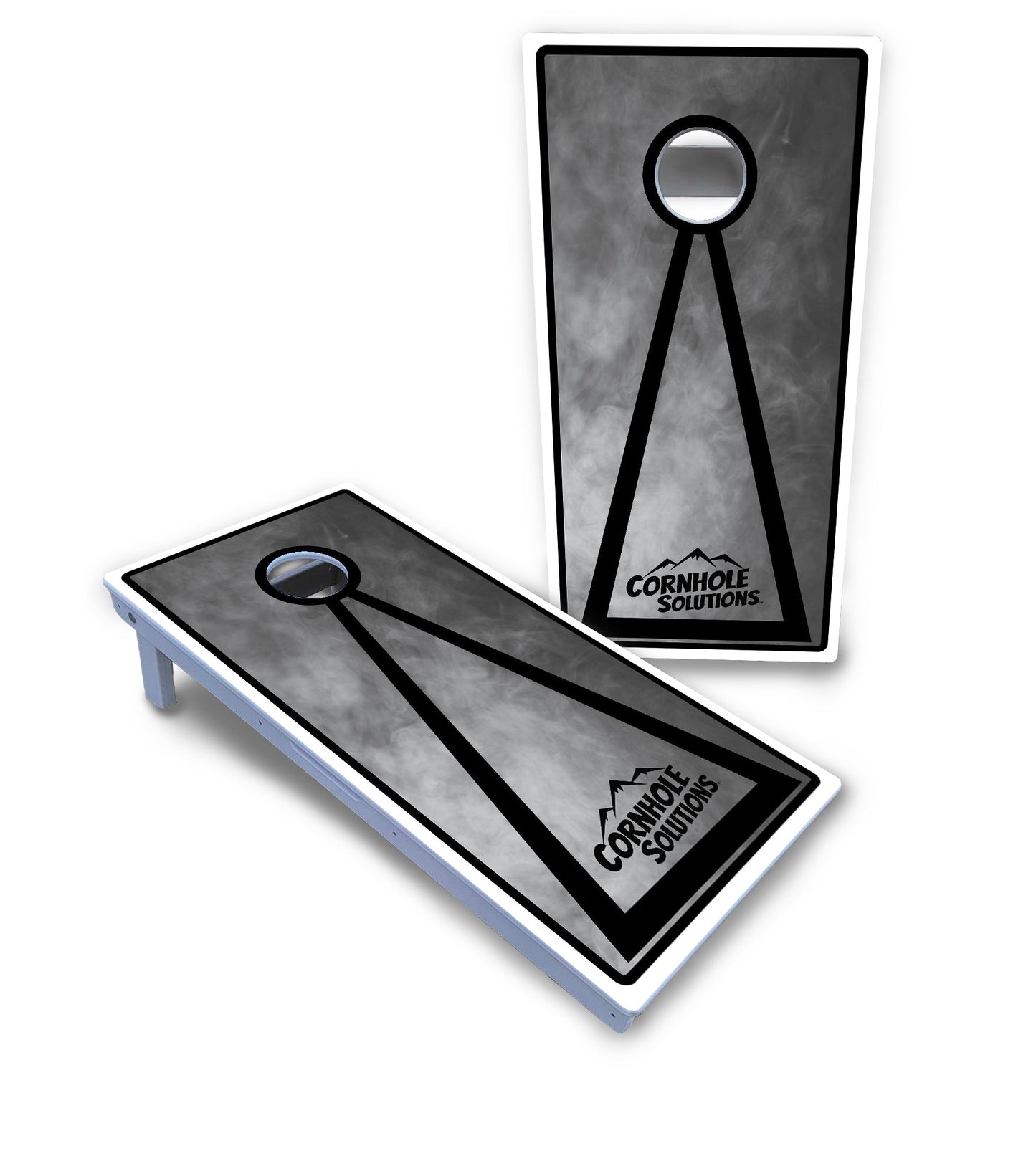 Smoke Triangle Cornhole Boards - All Weather Series