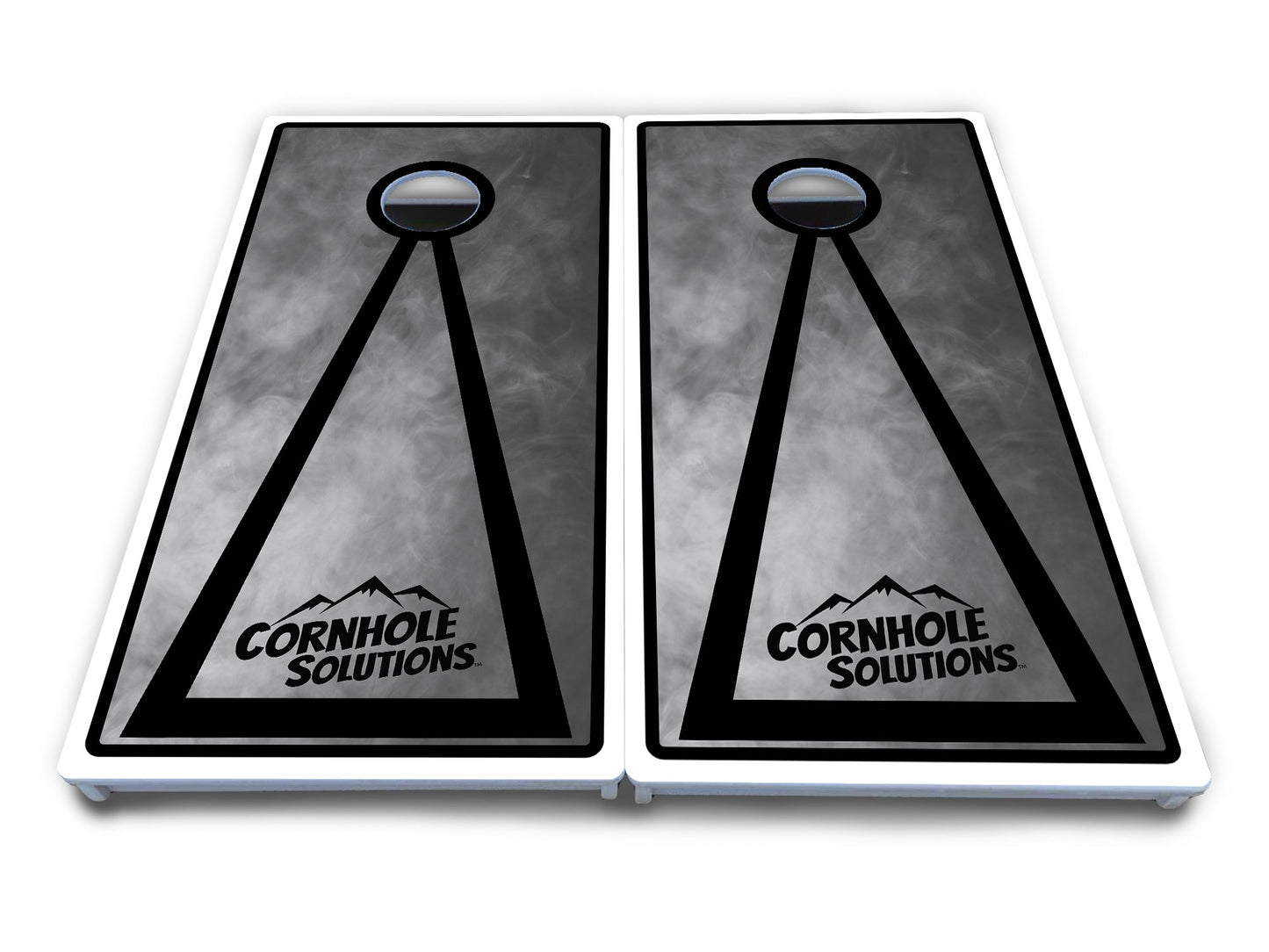 Smoke Triangle Cornhole Boards - All Weather Series