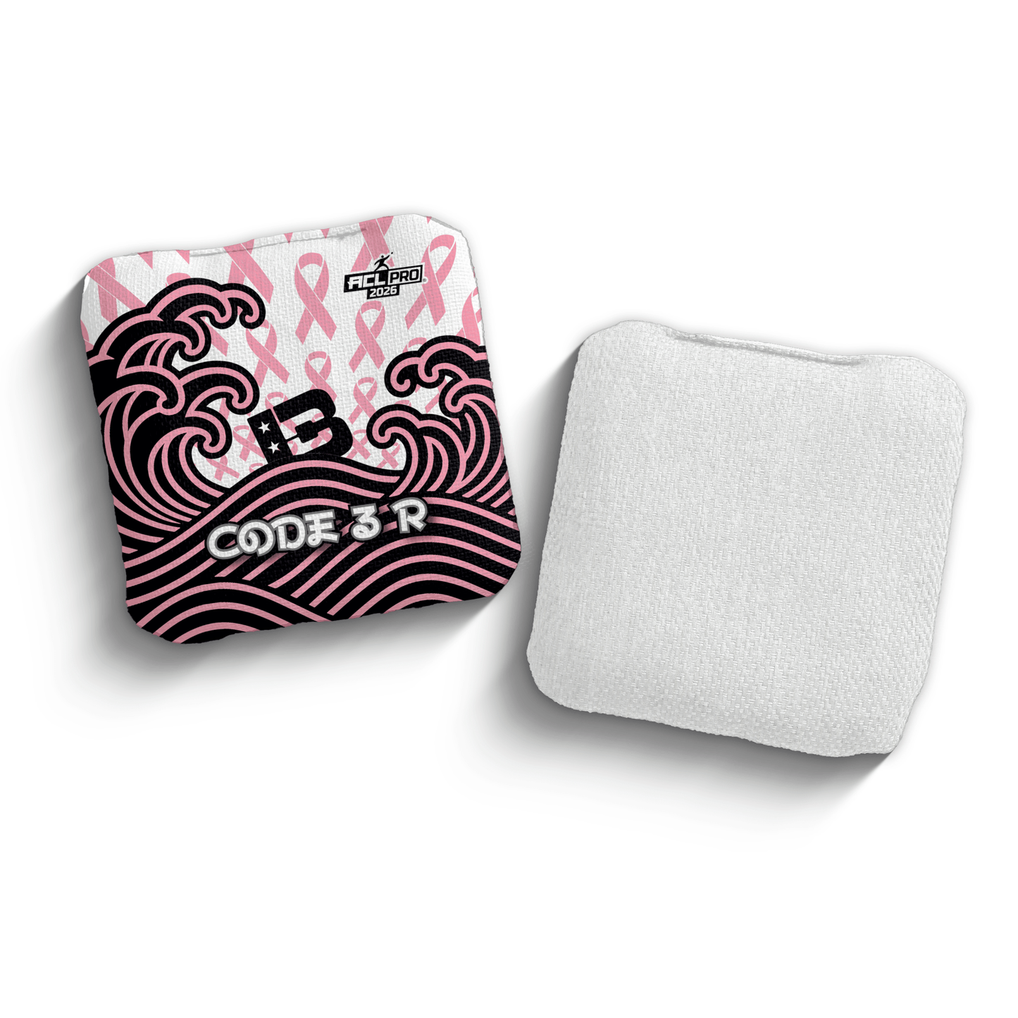 2026 Brotherhood Cornhole Code 3 Breast Cancer Awareness Japanese Edition ACL Pro Stamped Cornhole Bags