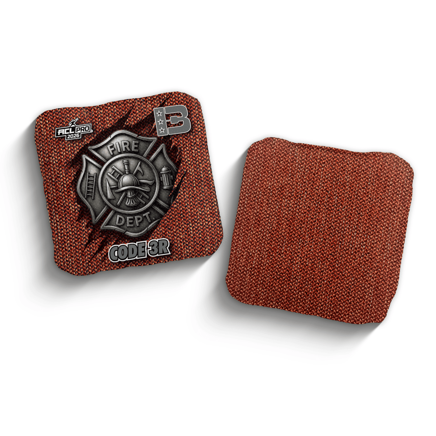 2026 Brotherhood Cornhole Code 3 First Responder Fire Edition ACL Pro Stamped Cornhole Bags
