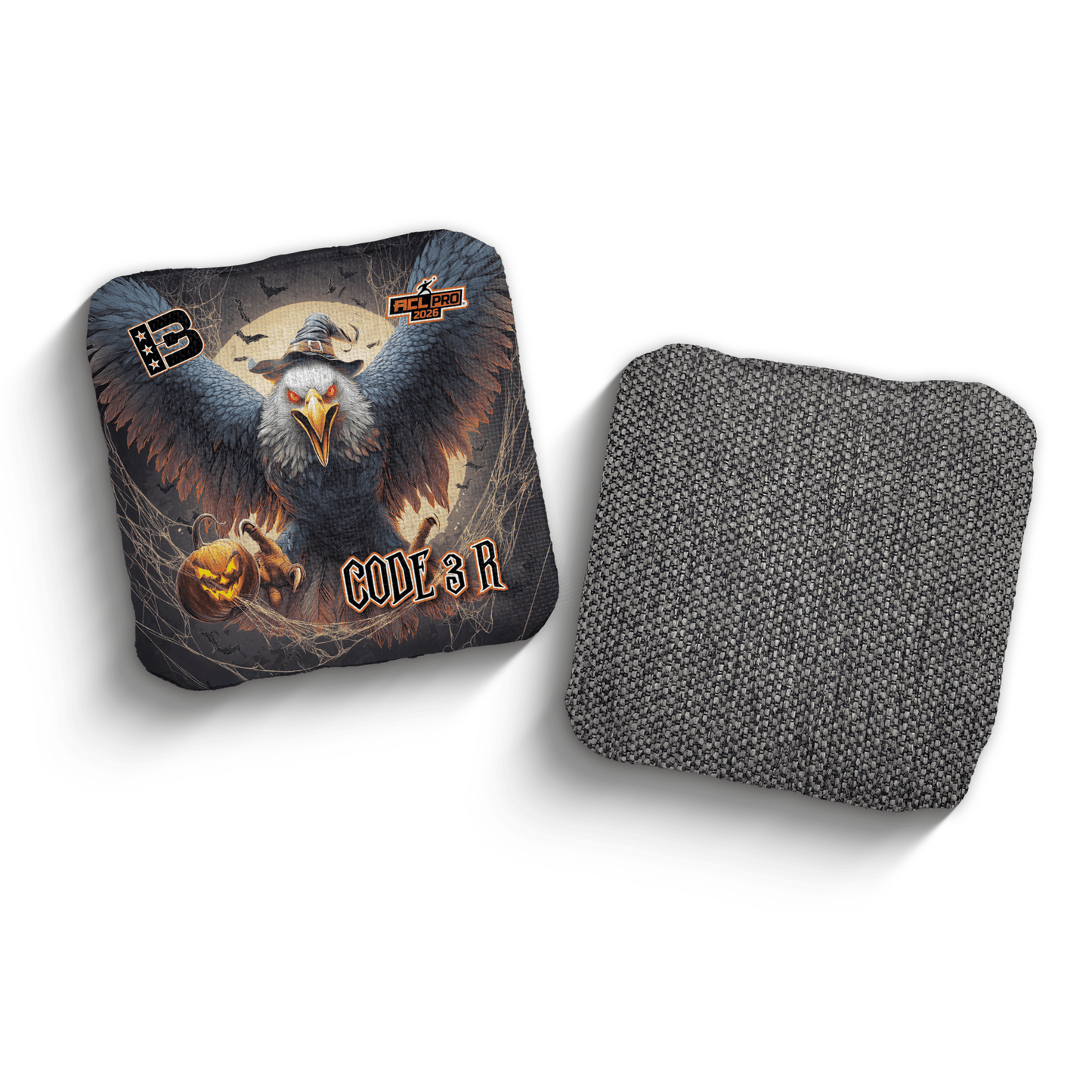 2026 Brotherhood Cornhole Code 3 Halloween Edition ACL Pro Stamped Cornhole Bags