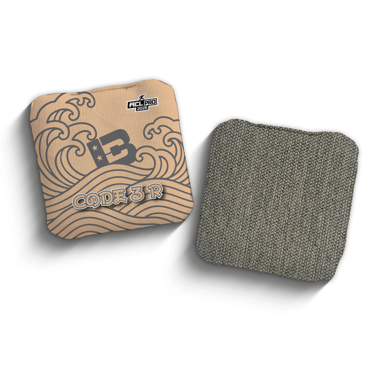 2026 Brotherhood Cornhole Code 3 Japanese Wave Edition ACL Pro Stamped Cornhole Bags