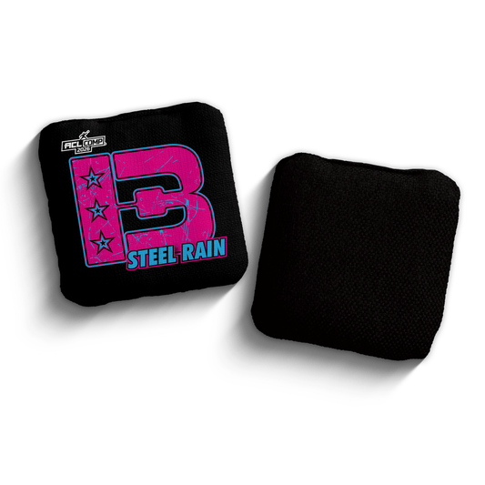 2026 Brotherhood Cornhole Steel Rain Broadcast Edition ACL Comp Stamped Cornhole Bags