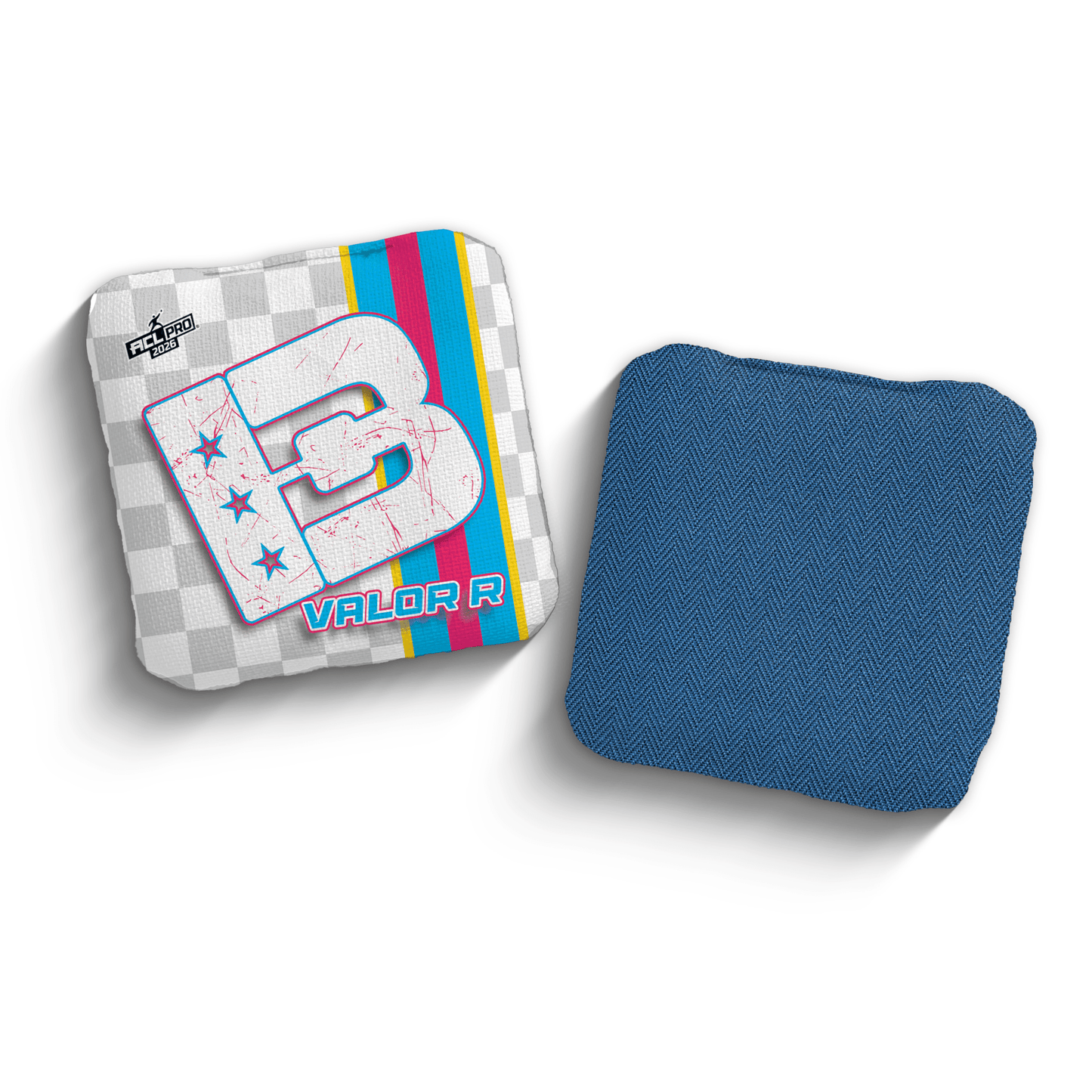 2026 Brotherhood Cornhole Valor Checkered Edition ACL Pro Stamped Cornhole Bags