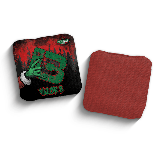 2026 Brotherhood Cornhole Valor Christmas Edition ACL Pro Stamped Cornhole Bags