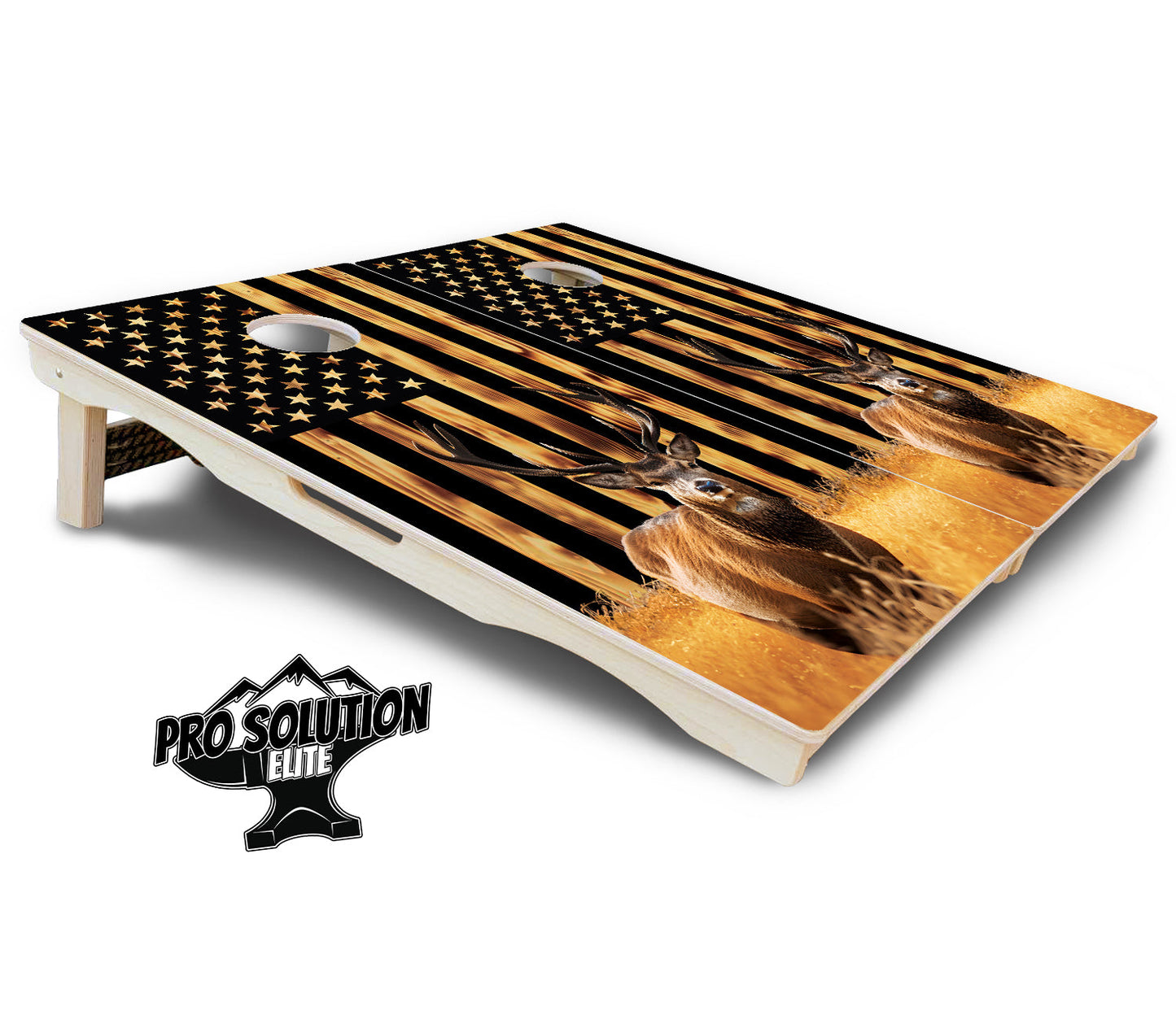Colorful Deer & Fish Cornhole Boards - Pro Solution Elite Series