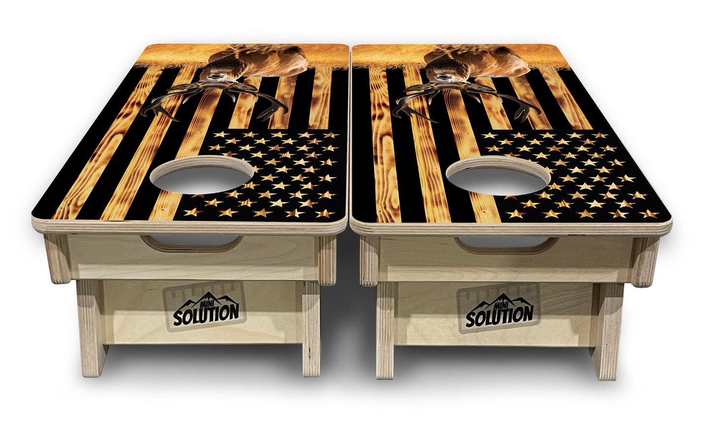 Mini Cornhole Boards - Colorful Deer & Fish