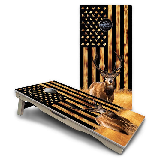 Colorful Deer & Fish Cornhole Boards – Pro Lite or Pro Elite