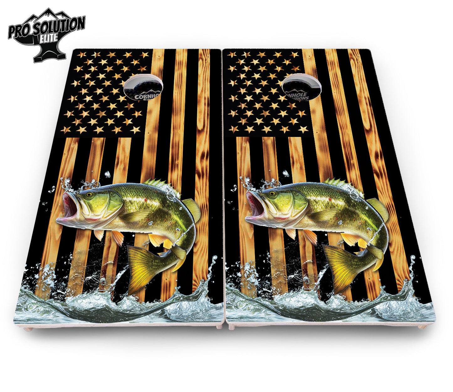 Colorful Deer & Fish Cornhole Boards - Pro Solution Elite Series