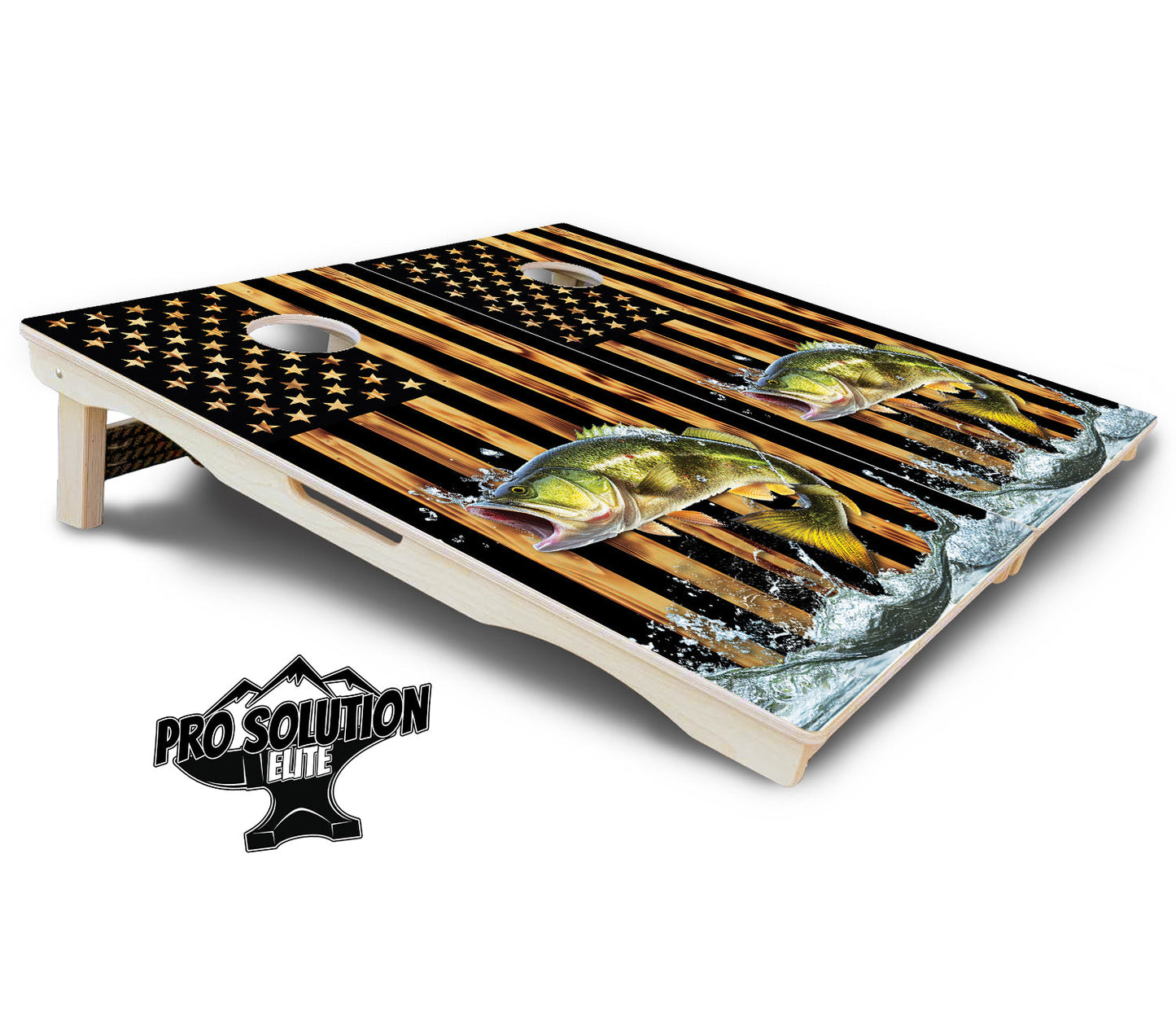 Colorful Deer & Fish Cornhole Boards - Pro Solution Elite Series