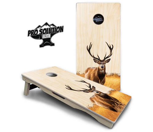 Cornhole Boards - Pro Solution Elite Series - Natural Deer