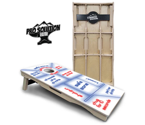 Cornhole Boards - Pro Solution Elite Series - Drinking Game White