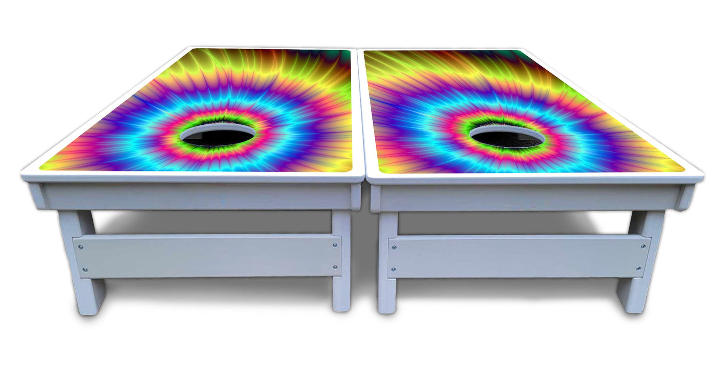 Tie Dye Cornhole Boards - All Weather Series