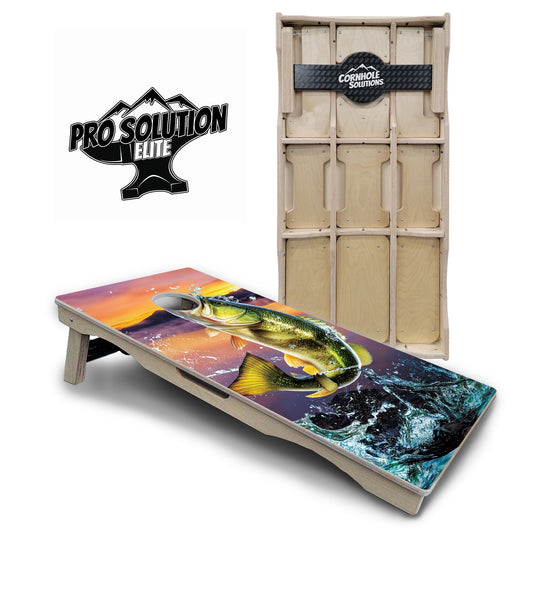 Bass Hole Cornhole Boards - Pro Solution Elite Series