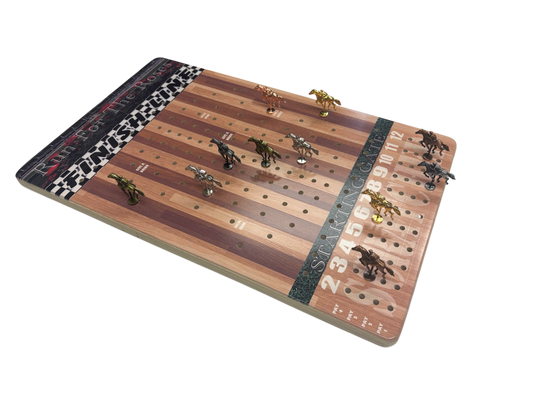 The Horse Race Party Game Striped Track Edition