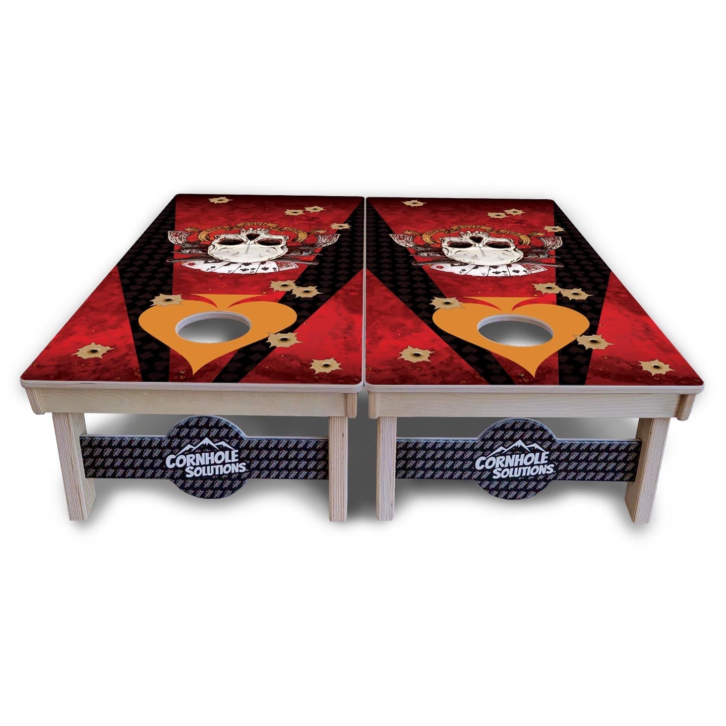 Artist Series Cornhole Boards - Professional Tournament Series - Split Design